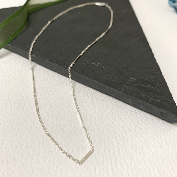 【JORIE】PLATE CHAIN silver925 necklace　刻印あり 2枚目の画像