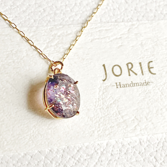 【JORIE】結婚へ導く。BLOODSHOT IOLITE  necklace 2枚目の画像