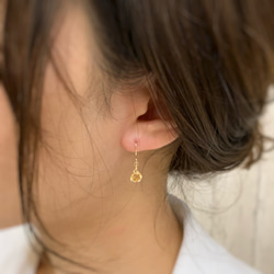 【JORIE】CITRINE earrings 2枚目の画像