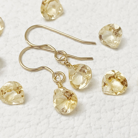 【JORIE】CITRINE earrings 4枚目の画像