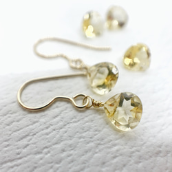 【JORIE】CITRINE earrings 5枚目の画像