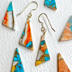 【JORIE】 COPPER TURQUOISE earrings 2枚目の画像