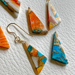 【JORIE】 COPPER TURQUOISE earrings 5枚目の画像