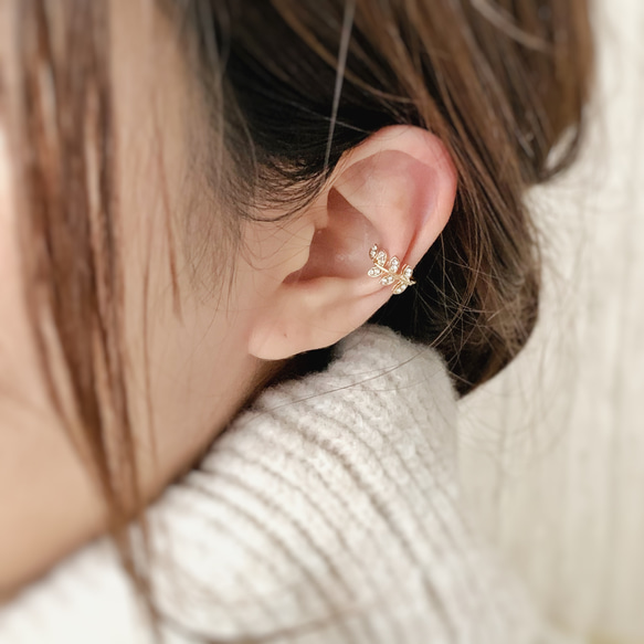 【JORIE】SHINE LEAF Ear cuff 1枚目の画像