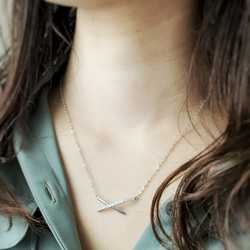 【JORIE】CROSSING silver925 necklace 3枚目の画像