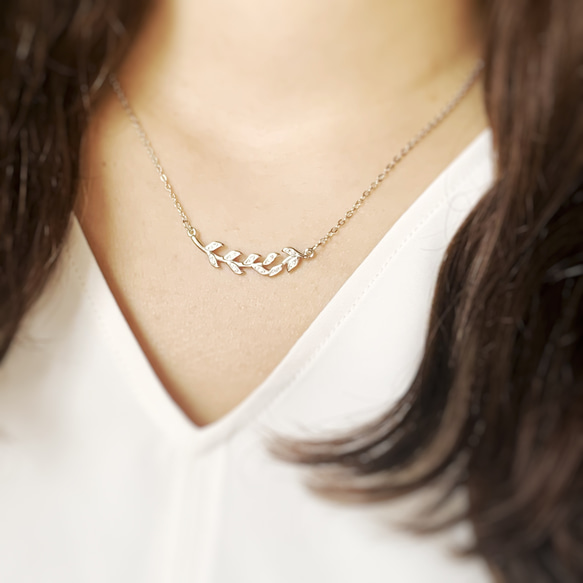【JORIE】BOTANICAL silver925 necklace 2枚目の画像