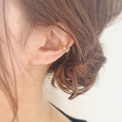 【JORIE】向日葵ティアラ　Ear cuff 1枚目の画像