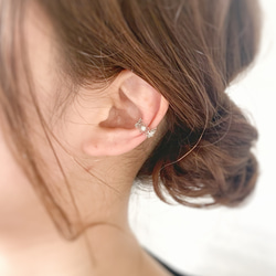 【JORIE】向日葵ティアラ　Ear cuff 6枚目の画像
