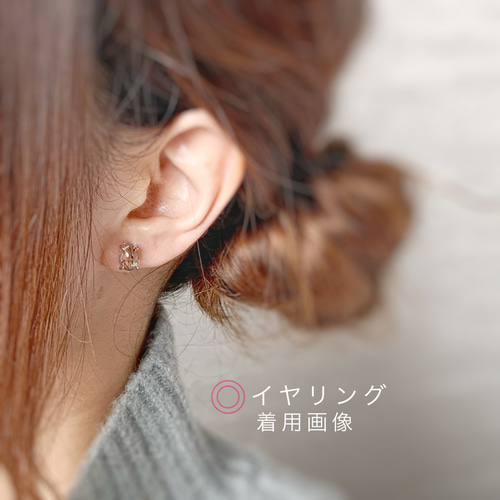 JORIE】ブラックルチルクォーツ （イヤリング／ピアス対応）silver925