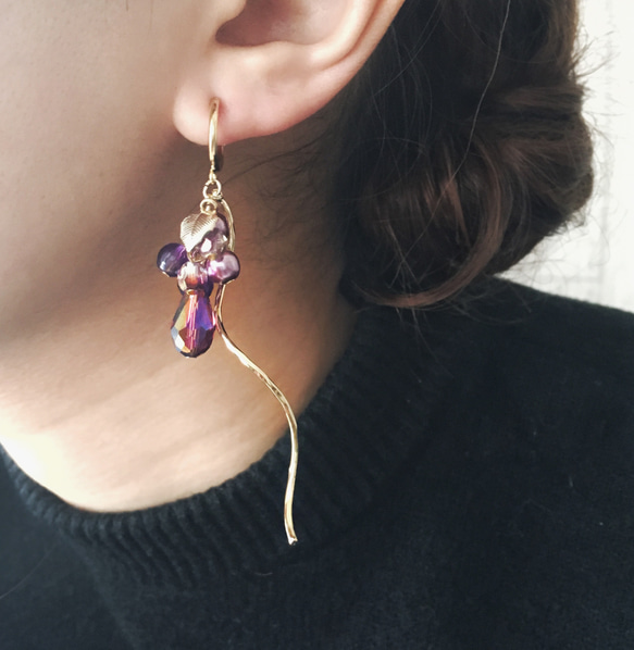 yummy！ grape earring 3枚目の画像