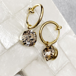 Swarovski circle diamond earring 3枚目の画像