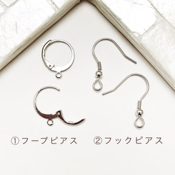 Swarovski circle diamond ピアス 3枚目の画像