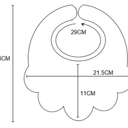 小清新 圍兜兜 現貨【捲毛花三號】口水巾、彌月禮盒、二重紗、圍兜 第6張的照片
