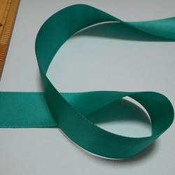 サテンリボン・青系緑（25mm×4m） リボン・テープ lilsis☆平日