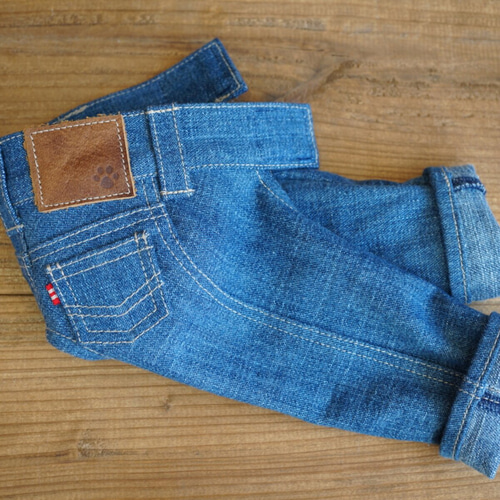 犬服 ブルー☆アメカジの王様 デニムパンツ☆ドッグウェア ジーンズ