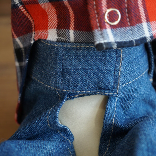 犬服 ブルー☆アメカジの王様 デニムパンツ☆ドッグウェア ジーンズ