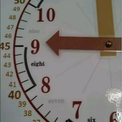 アンティーク風  知育時計 3枚目の画像