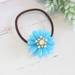 ひまわりのお日様ヘアゴム : 花 黄色 向日葵 ヘアゴム 発送まで16日