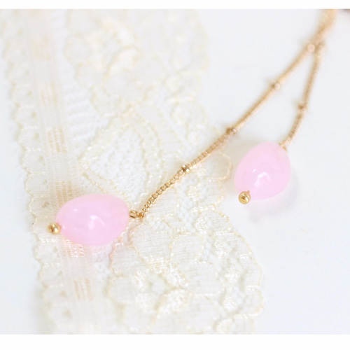 mimi かんざし 受注生産」ドイツ製フラワー＆ライトピンクデザインかんざし