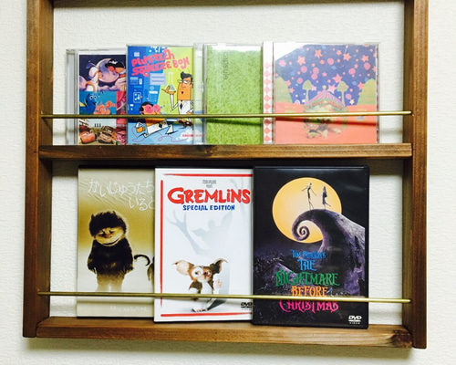 さつこ様＊Jiji＊ハンドメイド ウォールシェルフ他 ウォールシェルフ 壁掛け ラック 木製 薄型 壁収納 Y00Z01