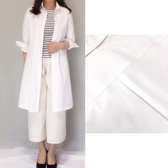 免費送貨♪純白色羊毛衫上衣與絲帶上衣禮服★☆基本的禮服 第2張的照片