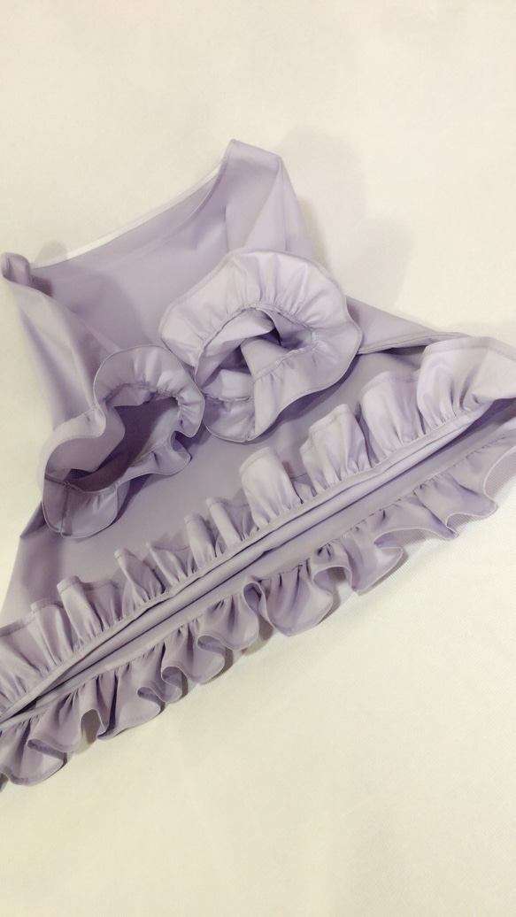 ♪天然材料棉 ♪薄紫色縮褶飾面襯衫 [尺寸可選] [定做] 第3張的照片