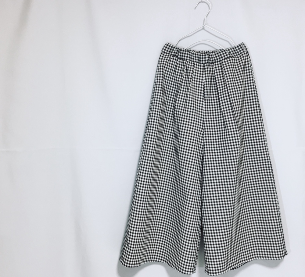 シェパードチェック柄キュロットパンツ【受注製作】サイズ有り