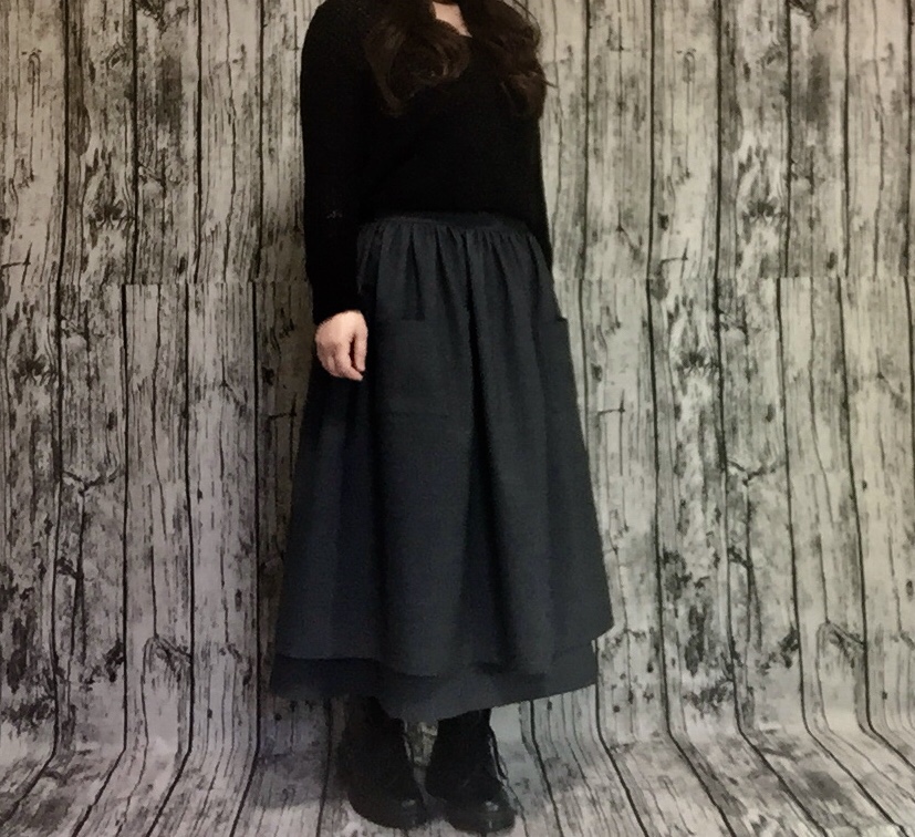 ち*ま様 SENEE ベロアギャザー ロングスカート ブラウス ブラウン セット SENEE（セニー）の「velor gathered long skirt（ベロアギャザー