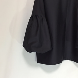 100％棉質上衣（黑色）（略厚）[已訂購]顏色，可用尺寸 第7張的照片