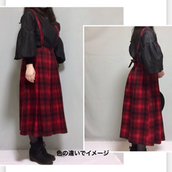 羊毛新色◆◆襯裡吊帶長裙[可用尺寸] [已訂購] 第7張的照片