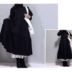 系腰帶分層連衣裙 [定做] [尺碼和顏色可選] 第5張的照片
