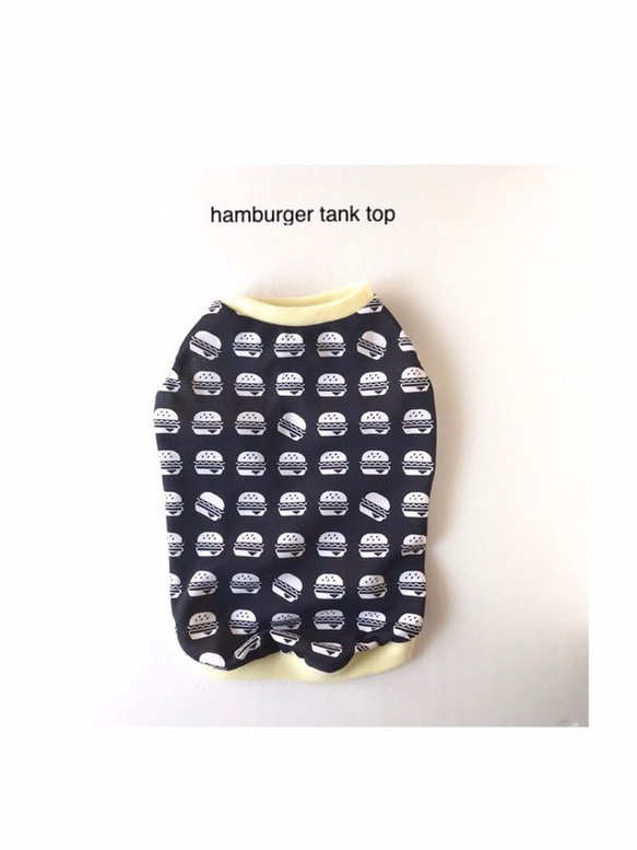 ハンバーガーとメッシュのタンクトップ＊サイズ0.5〜5 1枚目の画像