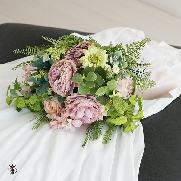 クラシカルヴィンテージブーケ【ブートニア付き】 アーティフィシャルフラワー