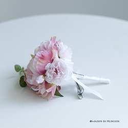 【ブートニア・ヘッドパーツなし】桜のブーケセット アーティフィシャルフラワー(造花)前撮り　海外ロケフォト 4枚目の画像