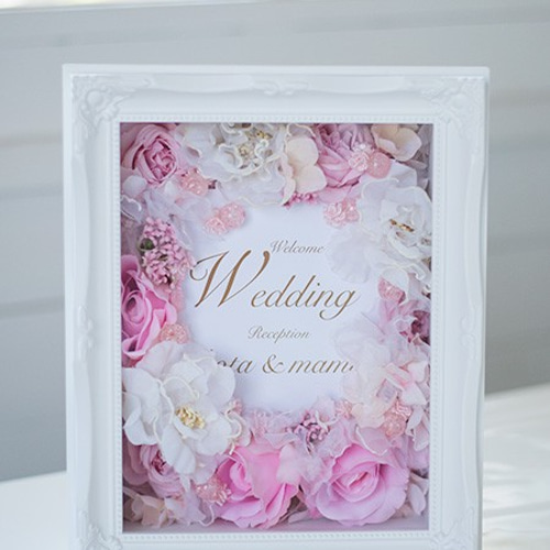 オーダーメイド】造花orプリザーブドフラワーのウェルカムボード