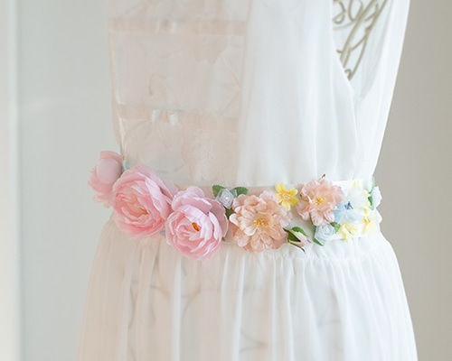 フラワーサッシュベルト　ハンドメイド 0_0062689c7b04b3b369ebbac8a3cb