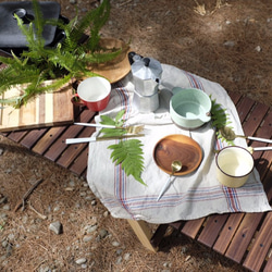 身桕做木  露營木桌-伸縮收納，露營、野餐、商空擺飾。胡桃木，栓木 第5張的照片