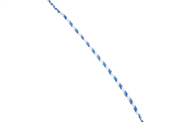 地中海スタイルの青と白のツイル4株編組ブレスレット幸運願いフットリング幸運の願いロープロープロープサーフサーフロープのブレスレッ 2枚目の画像