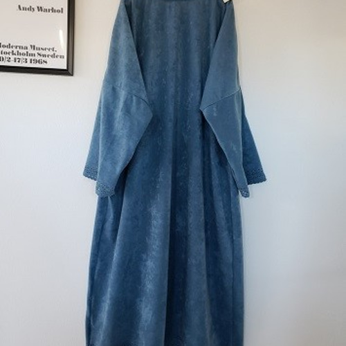 ♡アースブルー スエードスカラップワンピ♡ ワンピース lunaria  