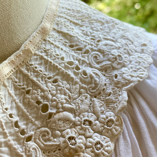つけ襟 レース 刺繍 アンティーク アンティーク刺繍レースの付け襟12 その他ファッション Ringo