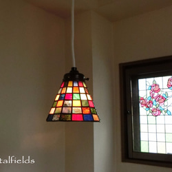 新品ステンドグラスランプ モザイク 楽天市場】A039698ステンドグラス ペンダントライト 豪華天井