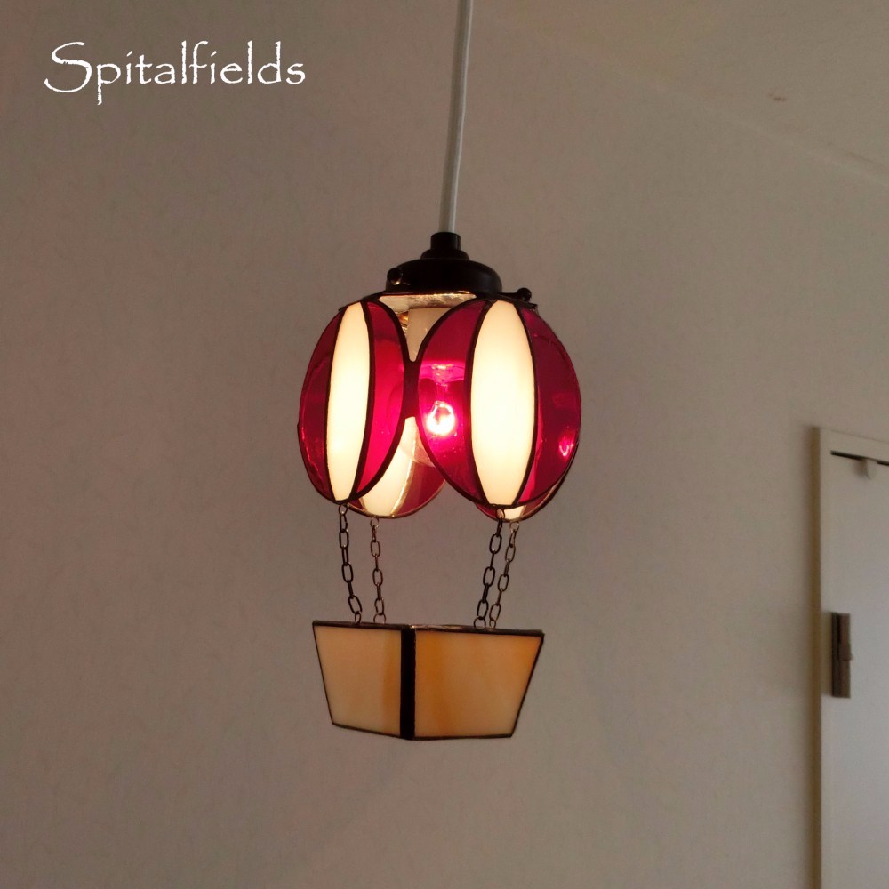 気球の吊りランプ（ホワイト＆レッド）*