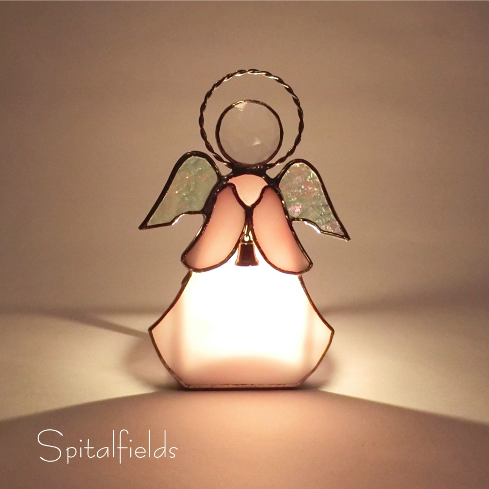 天使のキャンドルホルダー（ピンク_ベル） ＊Creema限定＊