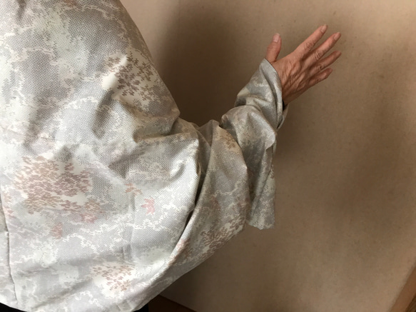 ヴィンテージ着物から紬のボレロ　母の日に 3枚目の画像