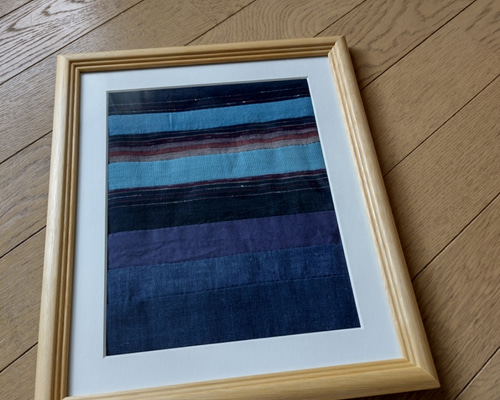 フィンランド  布貼り絵 額縁入り 絵画　ヴィンテージ フィンランド 布貼り絵 額縁入り 絵画 ヴィンテージ