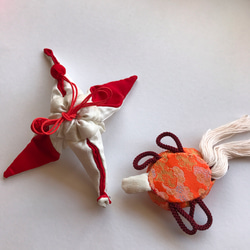 ヴィンテージ着物の鶴と亀 3枚目の画像