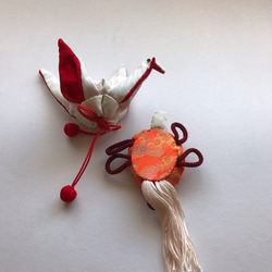 ヴィンテージ着物の鶴と亀 4枚目の画像