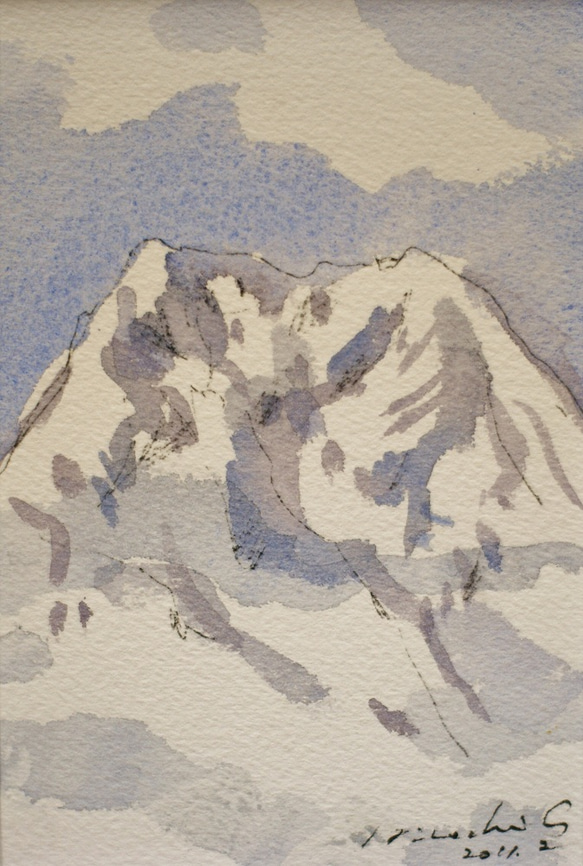 【絵画】『 冬の路 56 』　新潟（妙高山） 1枚目の画像