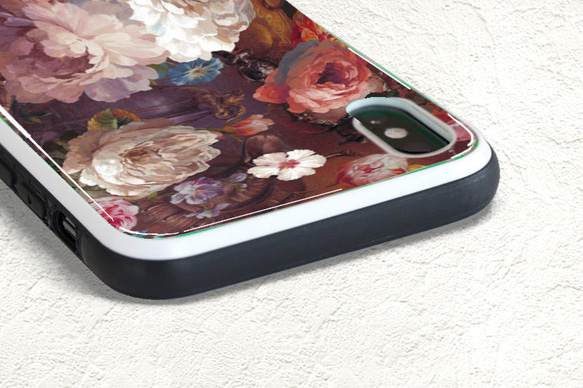 【受注製作】背面強化ガラス仕上げ　iPhone専用ケース『ロココ』 6枚目の画像