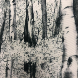 【受注製作】ファブリックパネル ファブリックボード 『森林2』 3枚目の画像